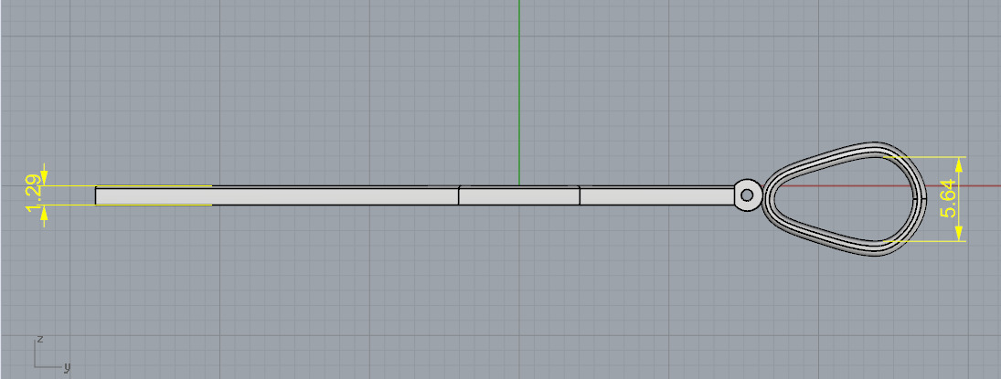 Pendant cross N013132 3D print model_7