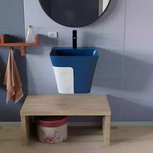 3D Modern Bathroom Wash Basin 3D Model Sink For Interior Design 