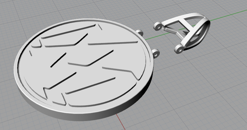 Pendant MA N013124 3D print model_2