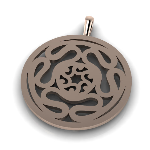 Pendant with patterns N013119 3D print model_1
