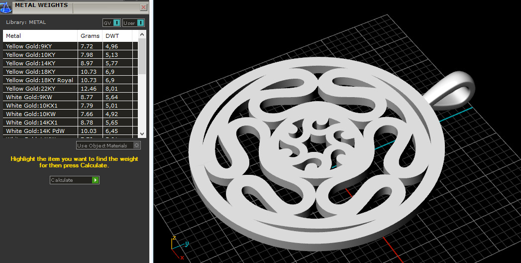 Pendant with patterns N013119 3D print model_8