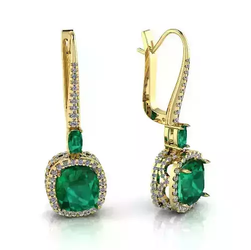 Earrings with french lock N013115