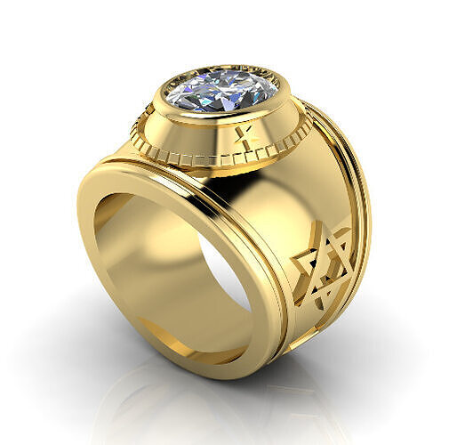 Man ring N013101 3D print model