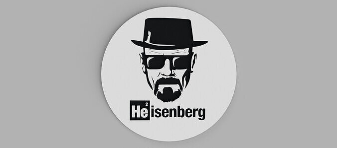 Heisenberg Breaking Bad Logo Coasters Free 3D print model