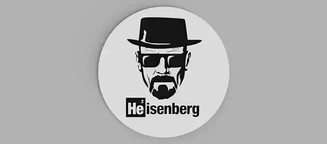 Heisenberg Breaking Bad Logo Coasters Free 3D print model