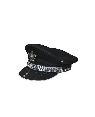Basic Badge Hat 3D model
