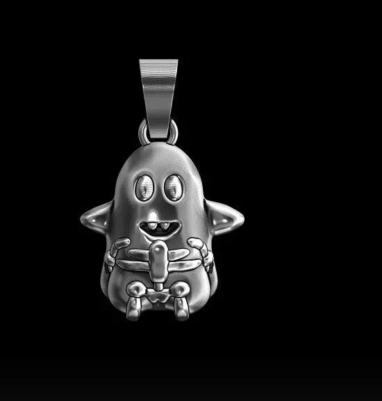 GHOST SKELTON PENDANT 3D print model