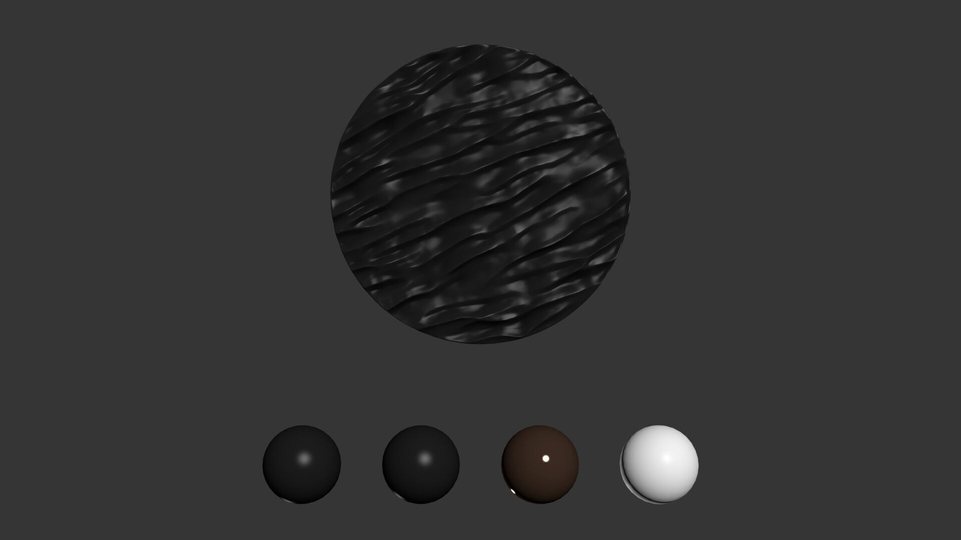 Wall art panel 04 Round wave 3D model_5