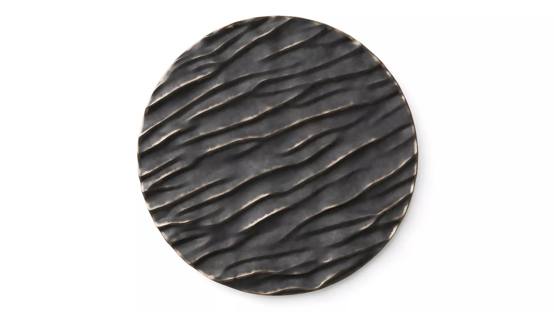 Wall art panel 04 Round wave 3D model_0