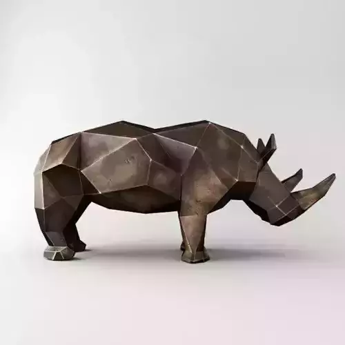 Low Poly Rhino