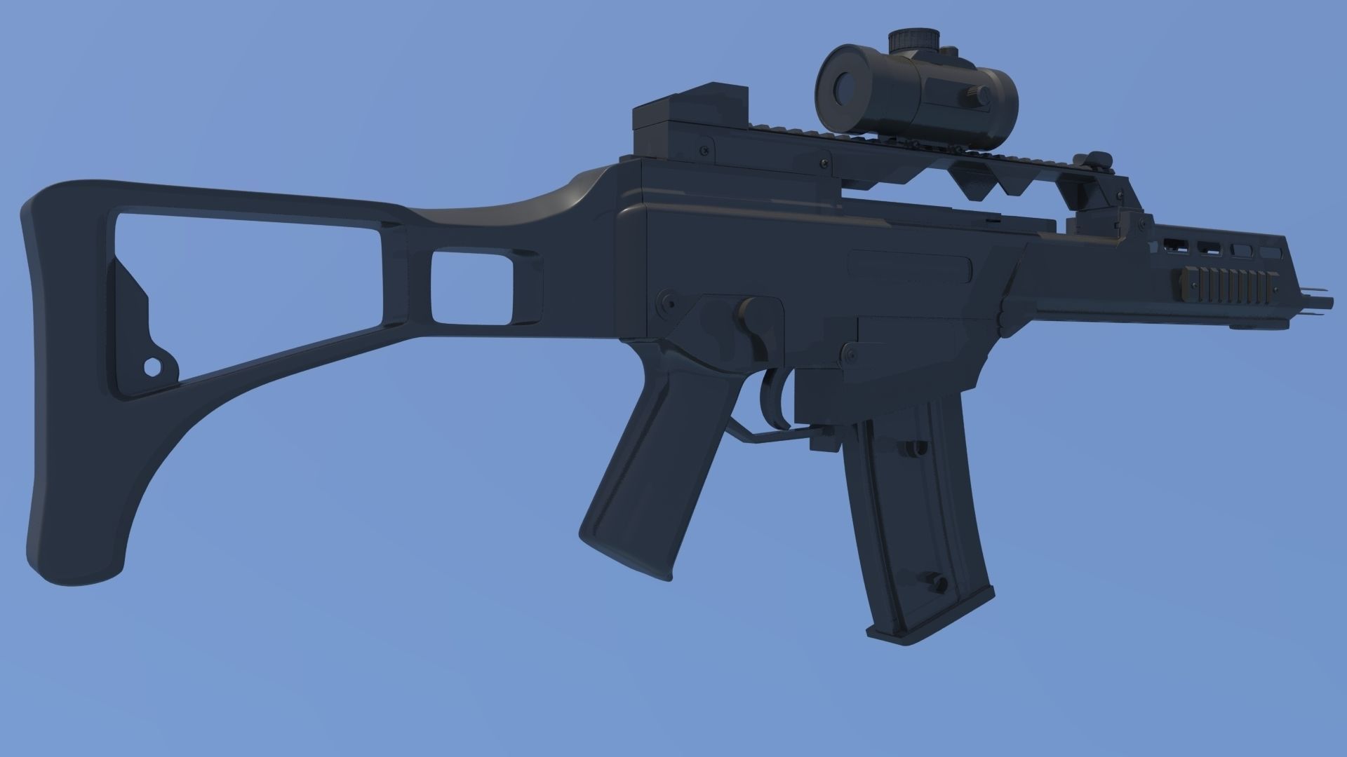 G36 Heckler and Koch Rifle Free 3D model_4