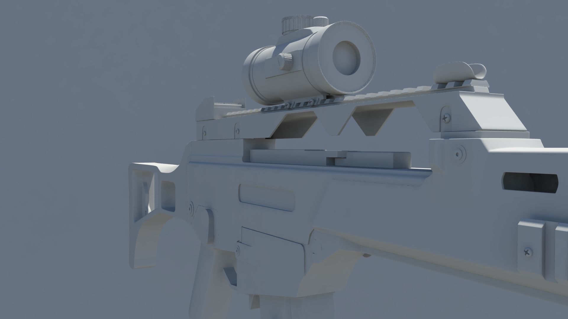 G36 Heckler and Koch Rifle Free 3D model_5