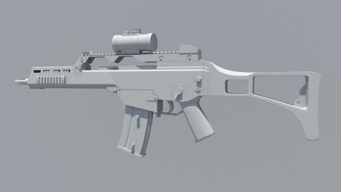 G36 Heckler and Koch Rifle Free 3D model
