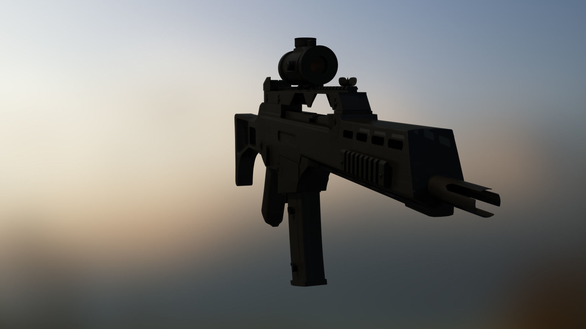 G36 Heckler and Koch Rifle Free 3D model_3