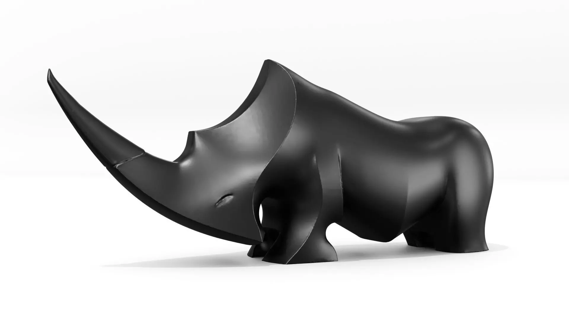 Rinoceronte escultura 1 3D print model_0