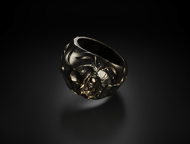 3D Eye Printable Ring  3D model