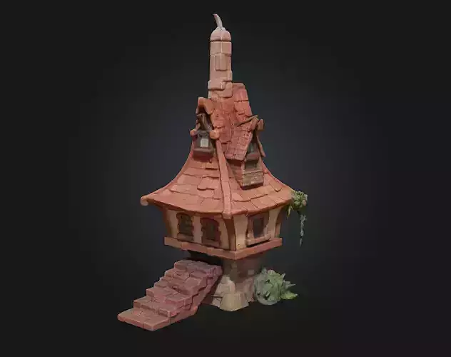 Enchanted Cottage  Whimsy Dwelling of Magic and Mystery