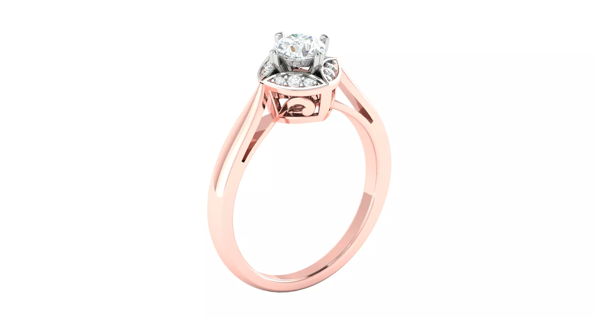 Women Ring  Render 3dm STL OBJ FBX Details 3D print model_0