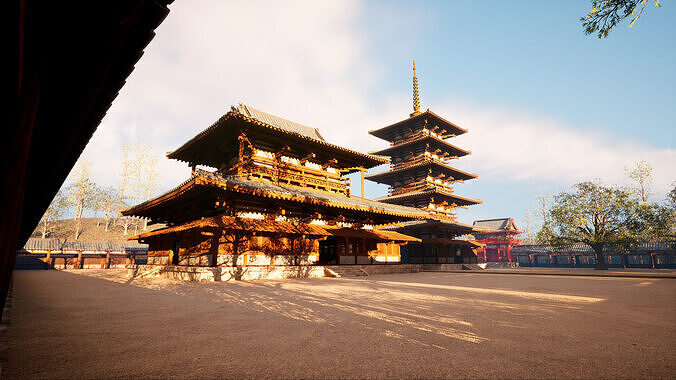 Japanese Temple Pack 3D model
