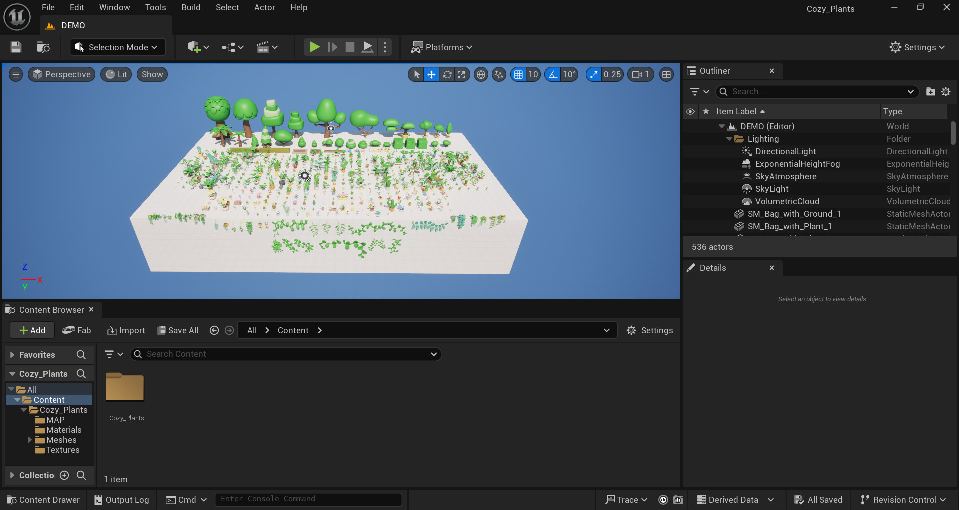 Cozy Cartoon Plants Low-poly 3D model_21