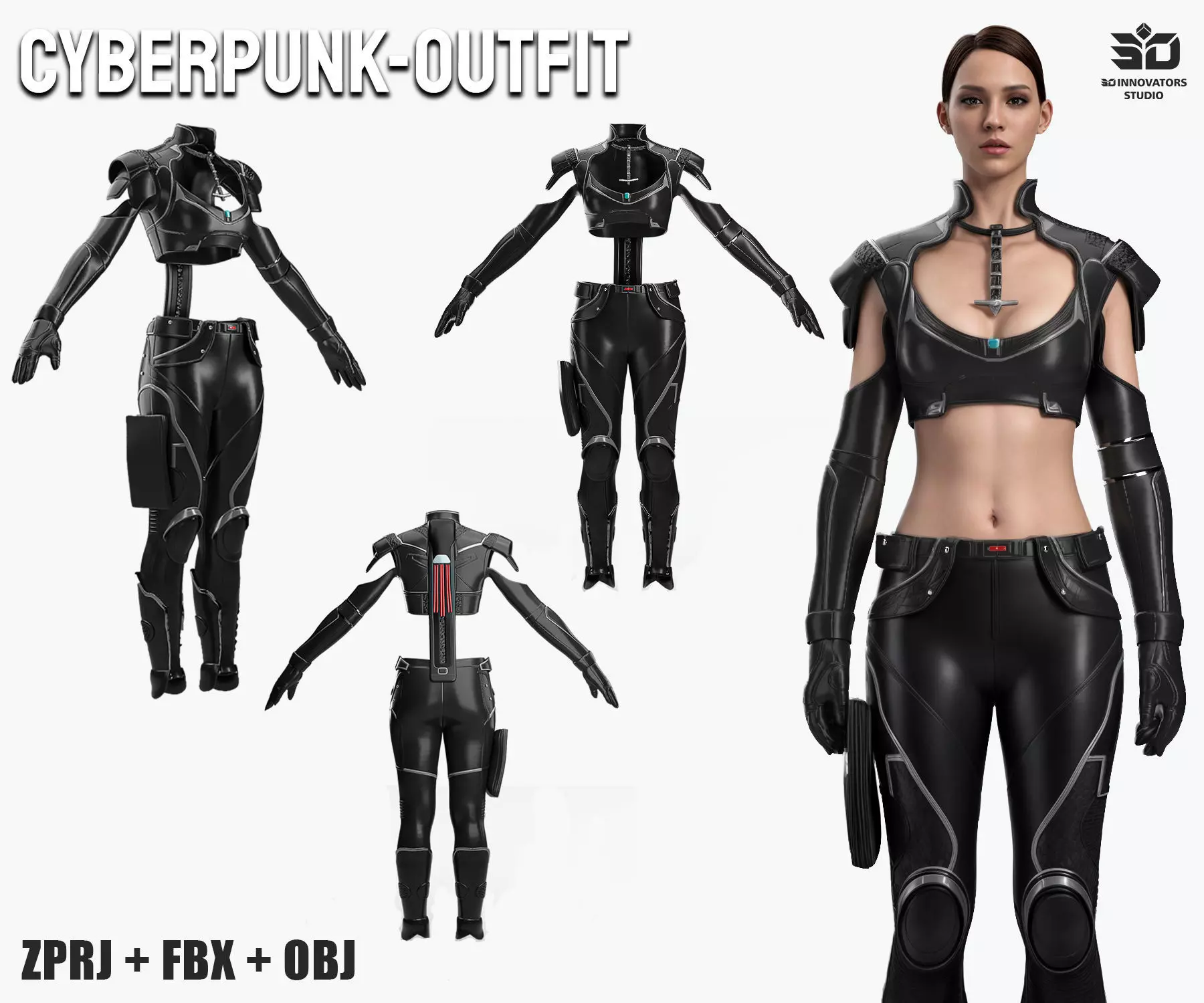 Cyberpunk Outfit   Num 01 3D model_0