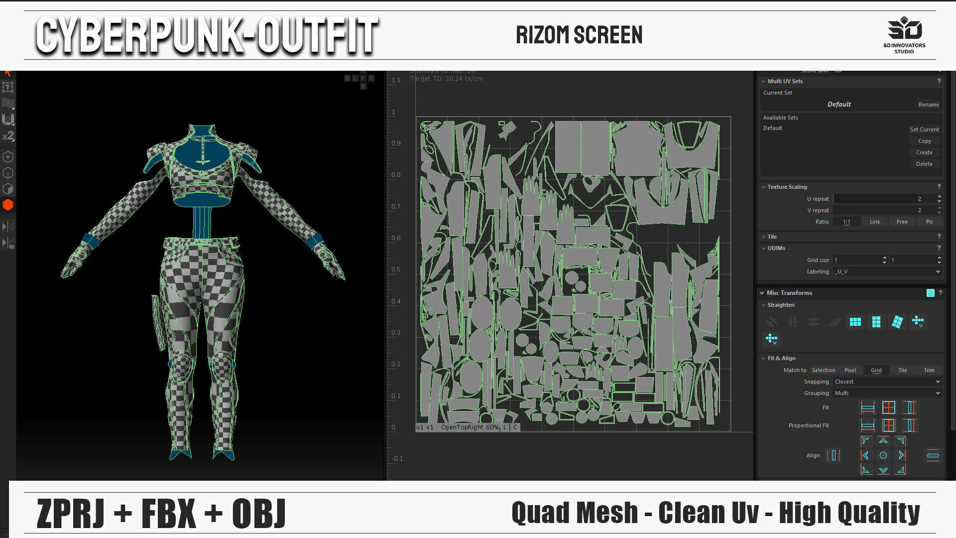 Cyberpunk Outfit   Num 01 3D model_10