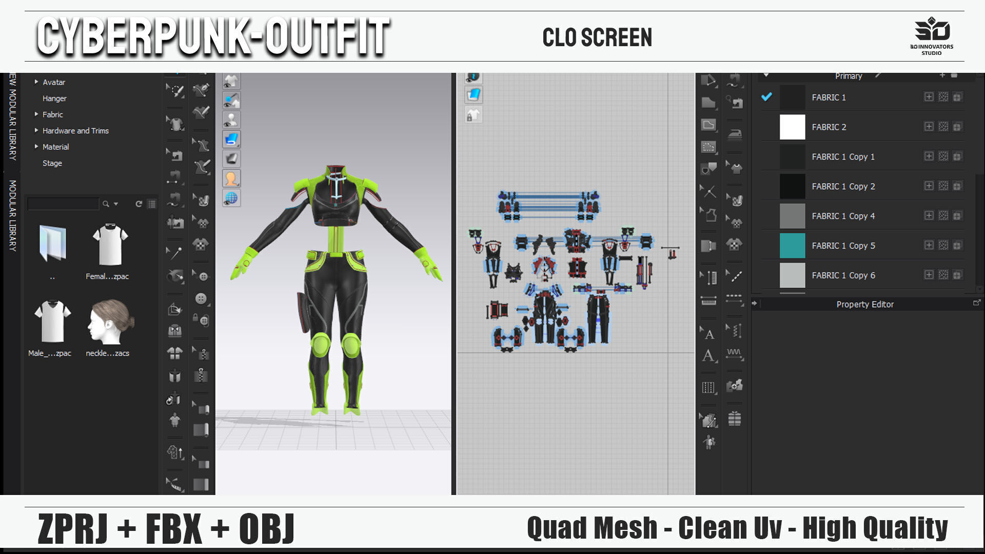 Cyberpunk Outfit   Num 01 3D model_9
