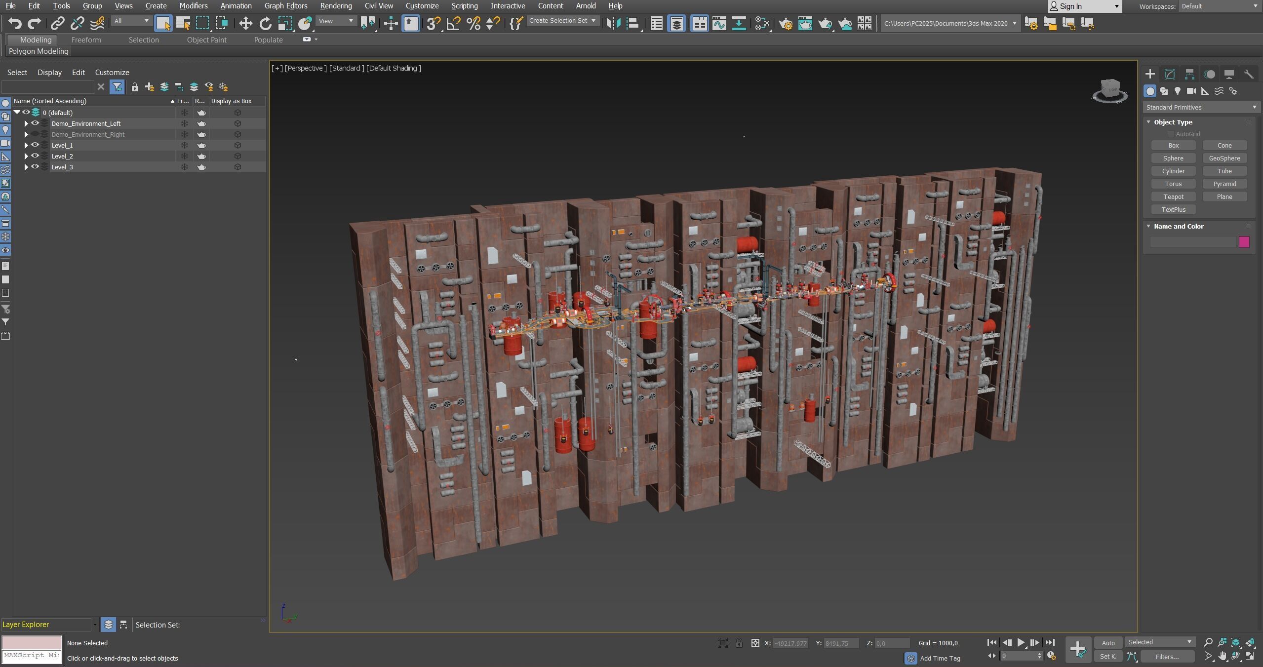 Platformer 15 Factory Low-poly 3D model_49