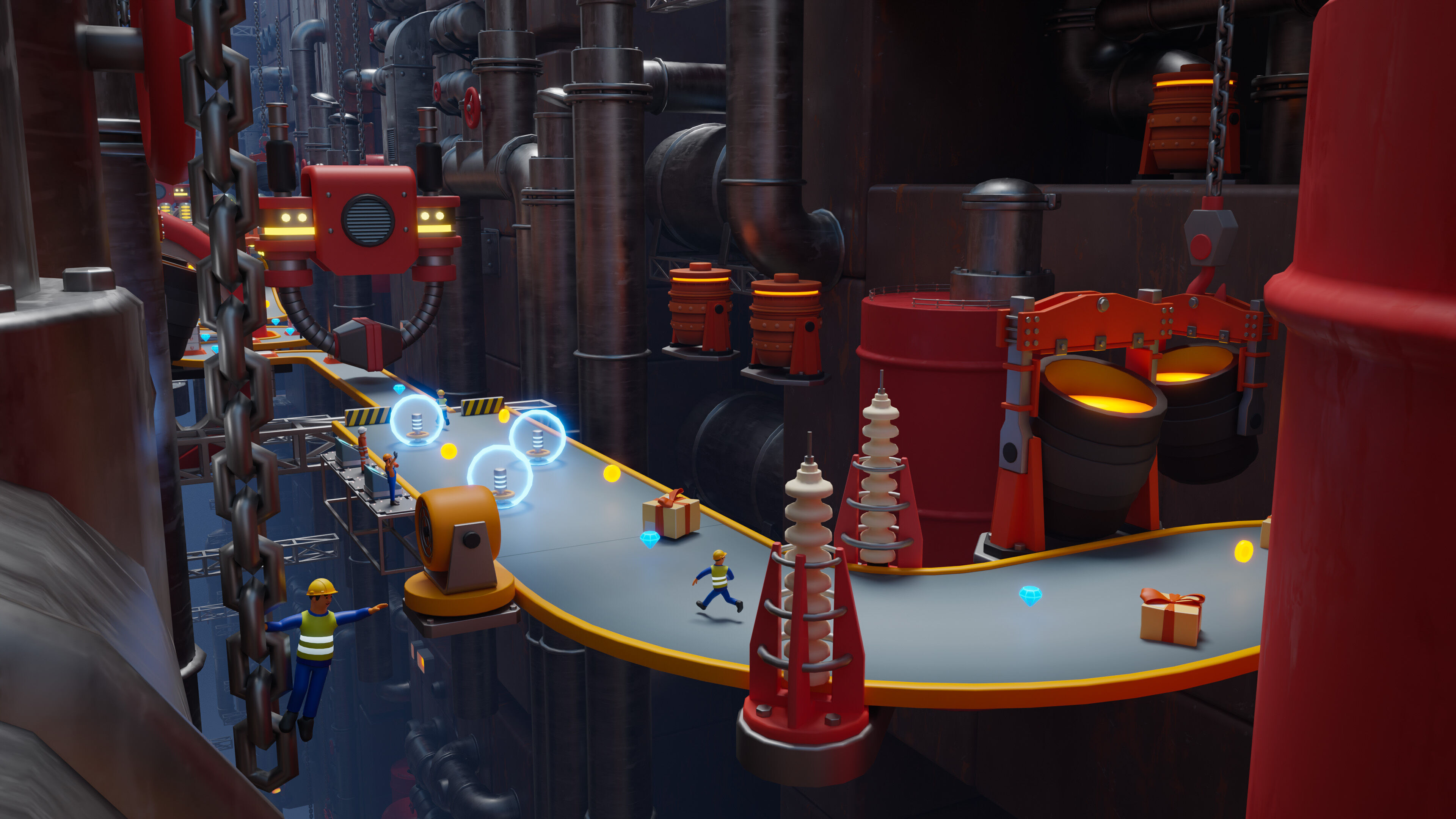 Platformer 15 Factory Low-poly 3D model_32