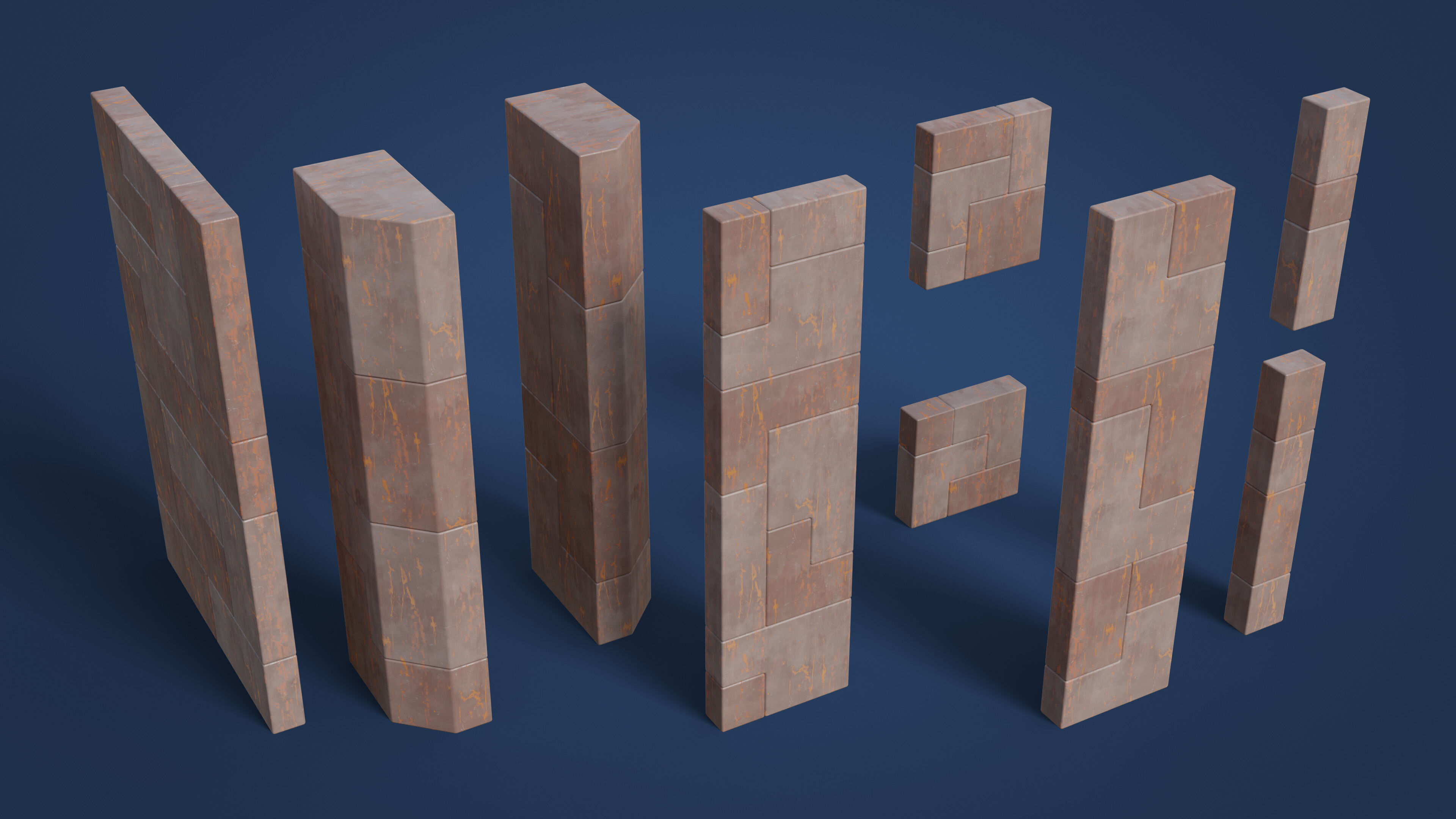 Platformer 15 Factory Low-poly 3D model_38