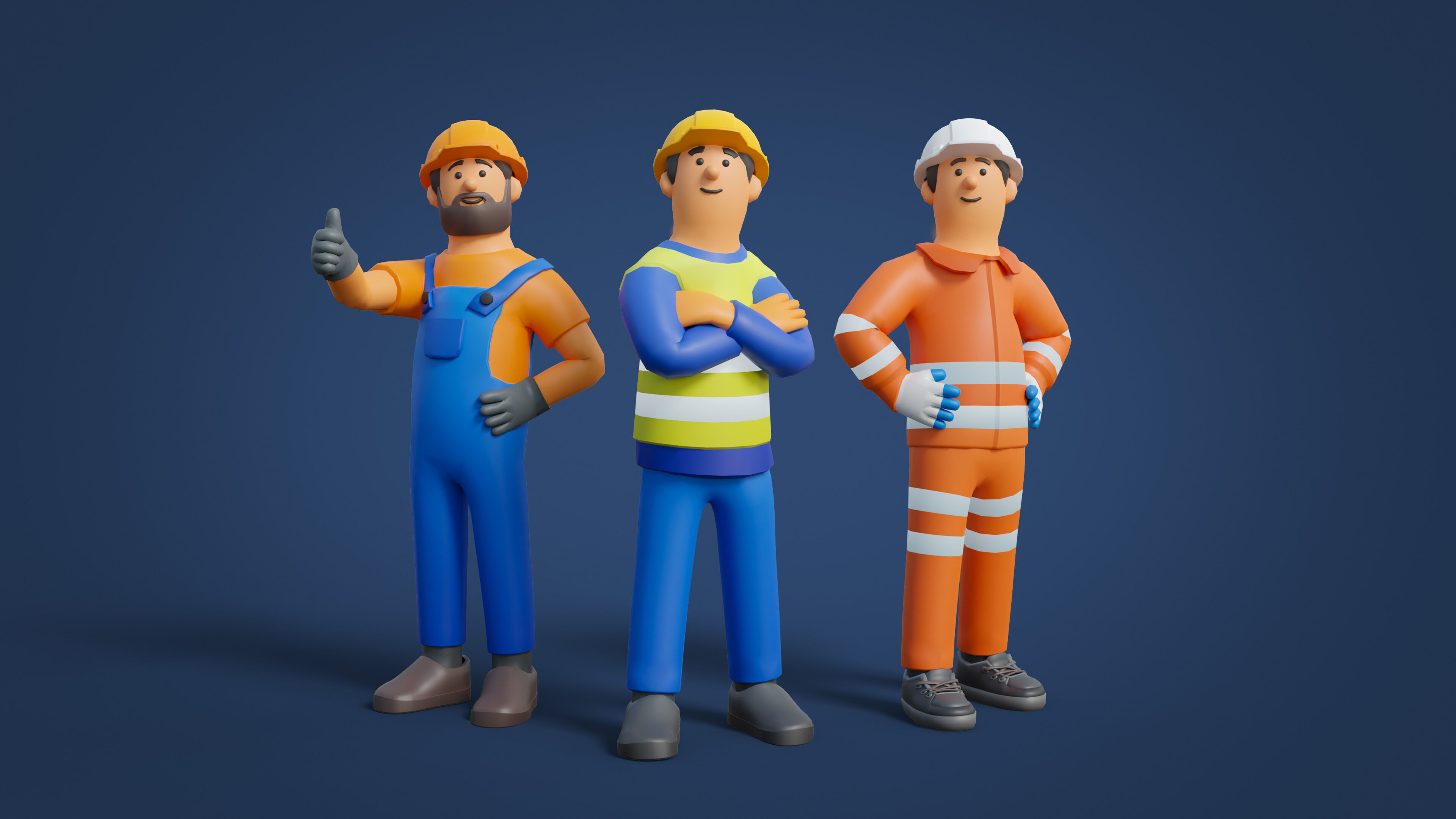 Platformer 15 Factory Low-poly 3D model_4