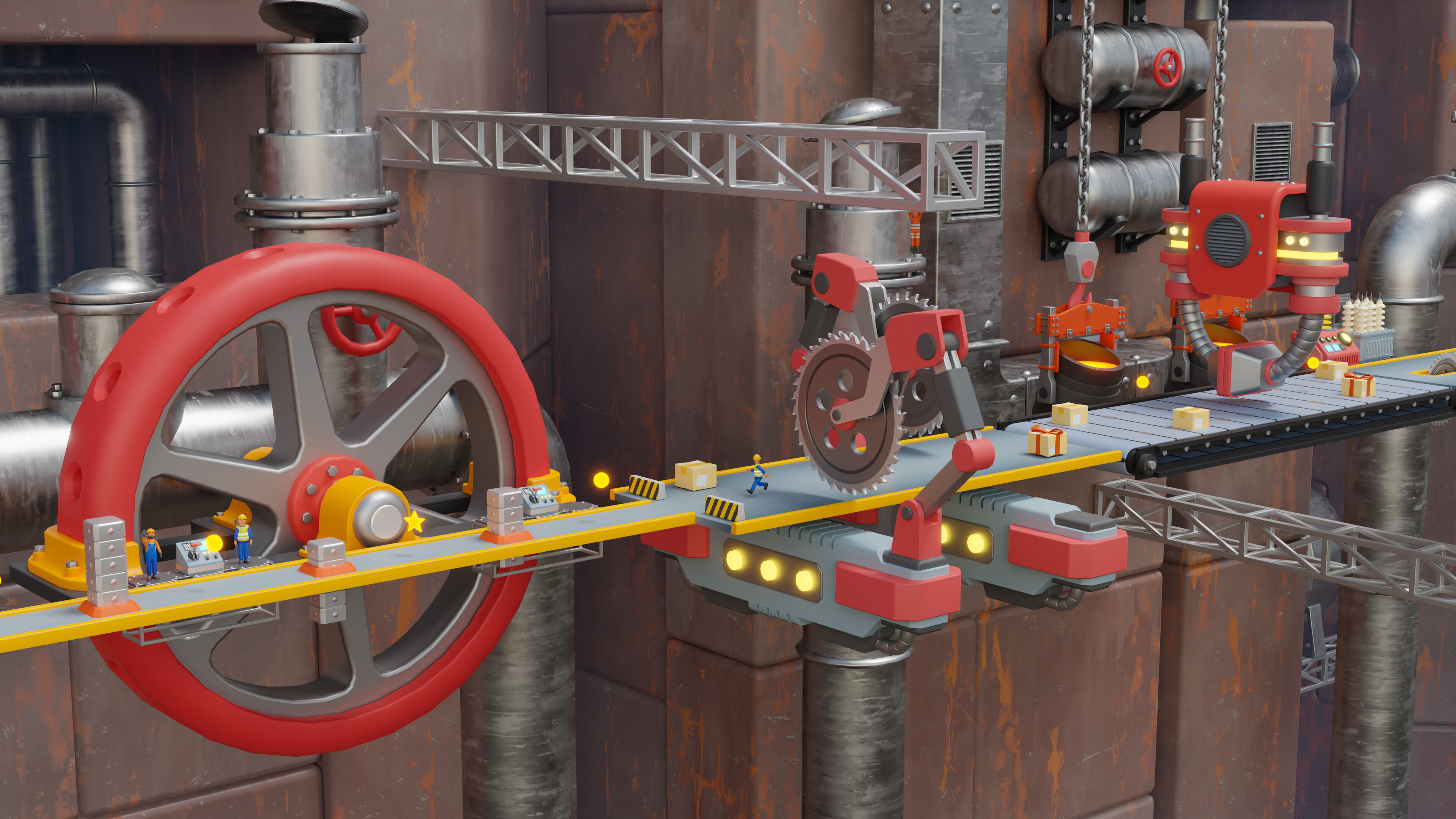 Platformer 15 Factory Low-poly 3D model_5