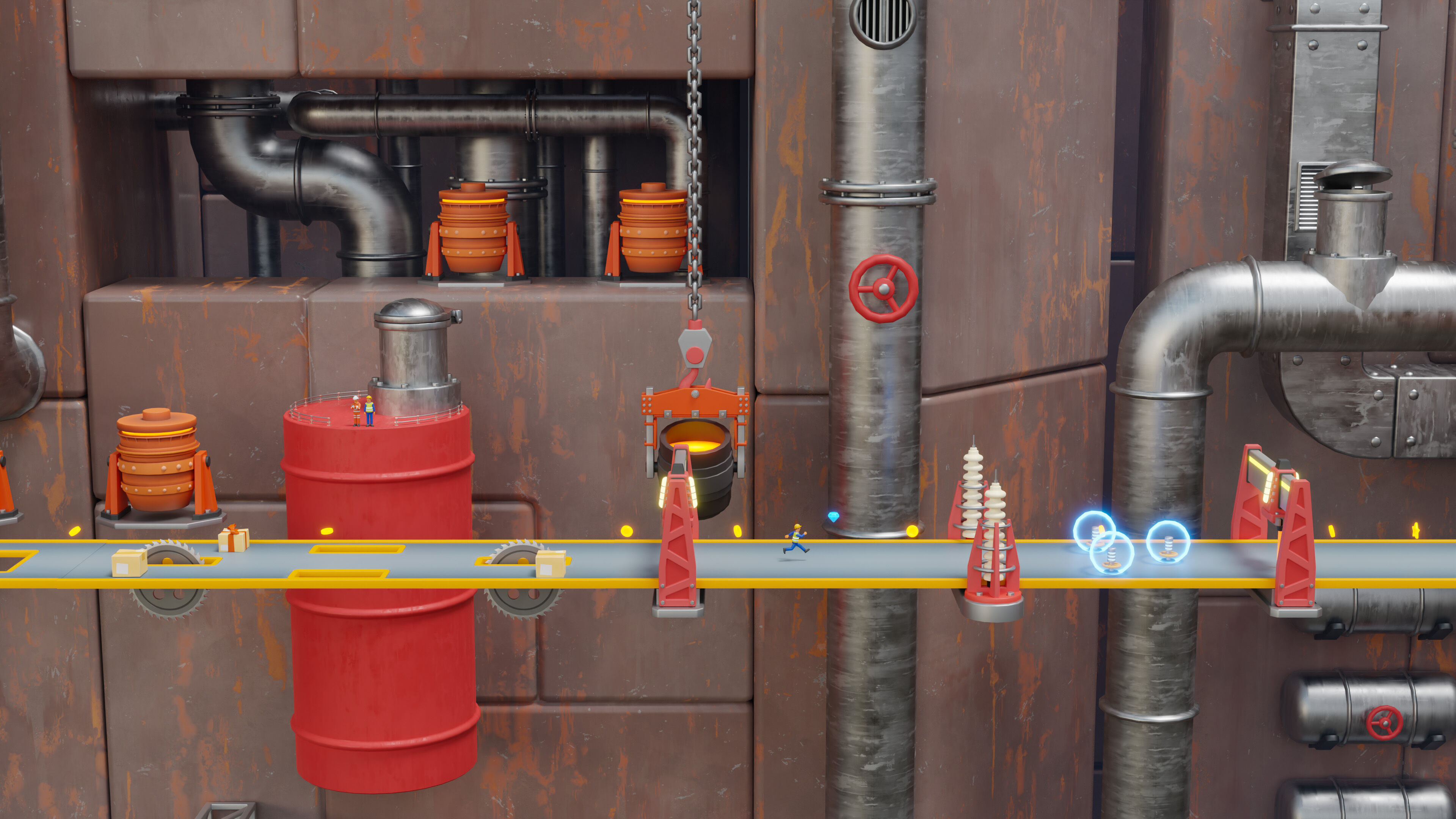 Platformer 15 Factory Low-poly 3D model_13