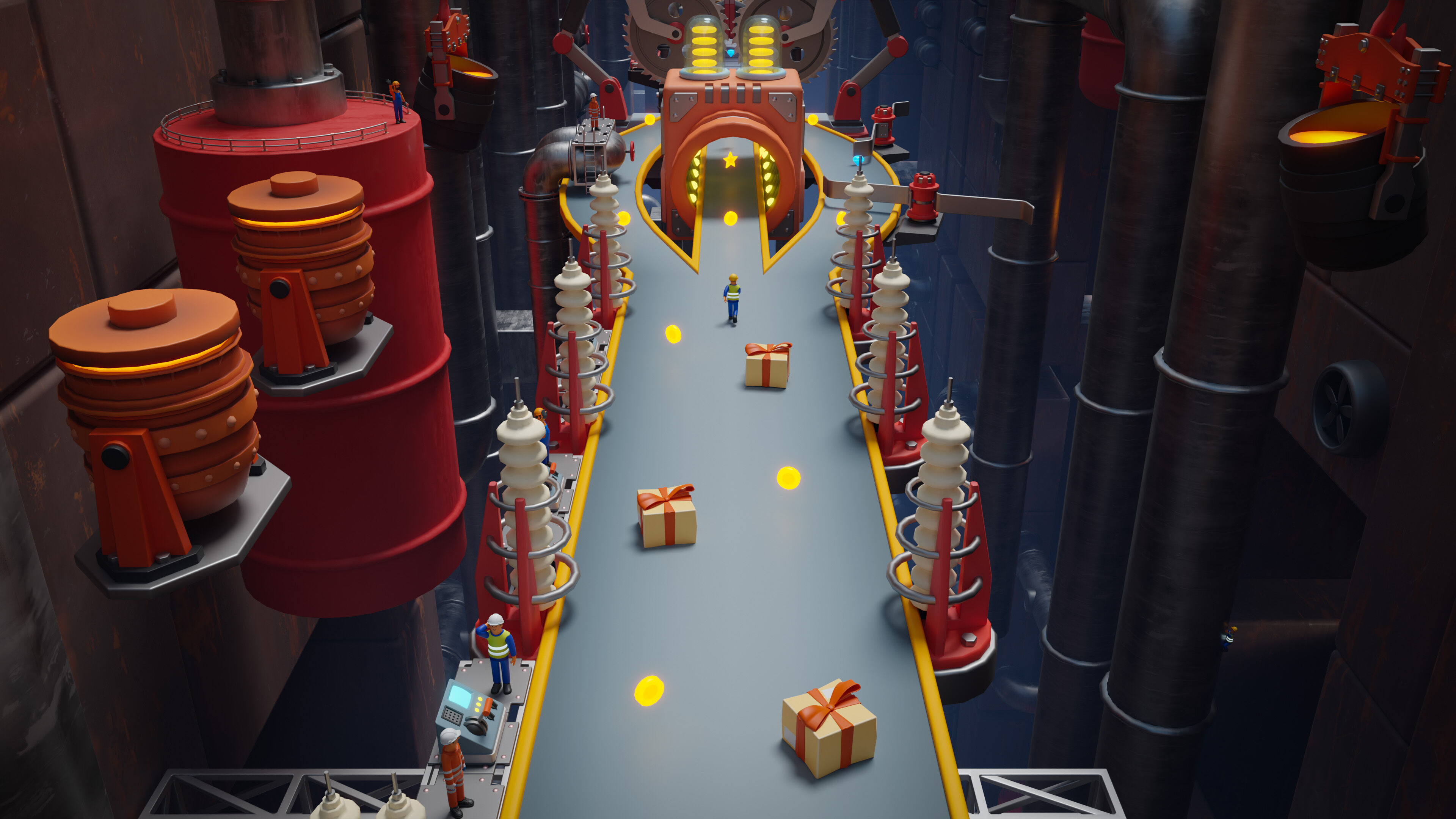 Platformer 15 Factory Low-poly 3D model_27