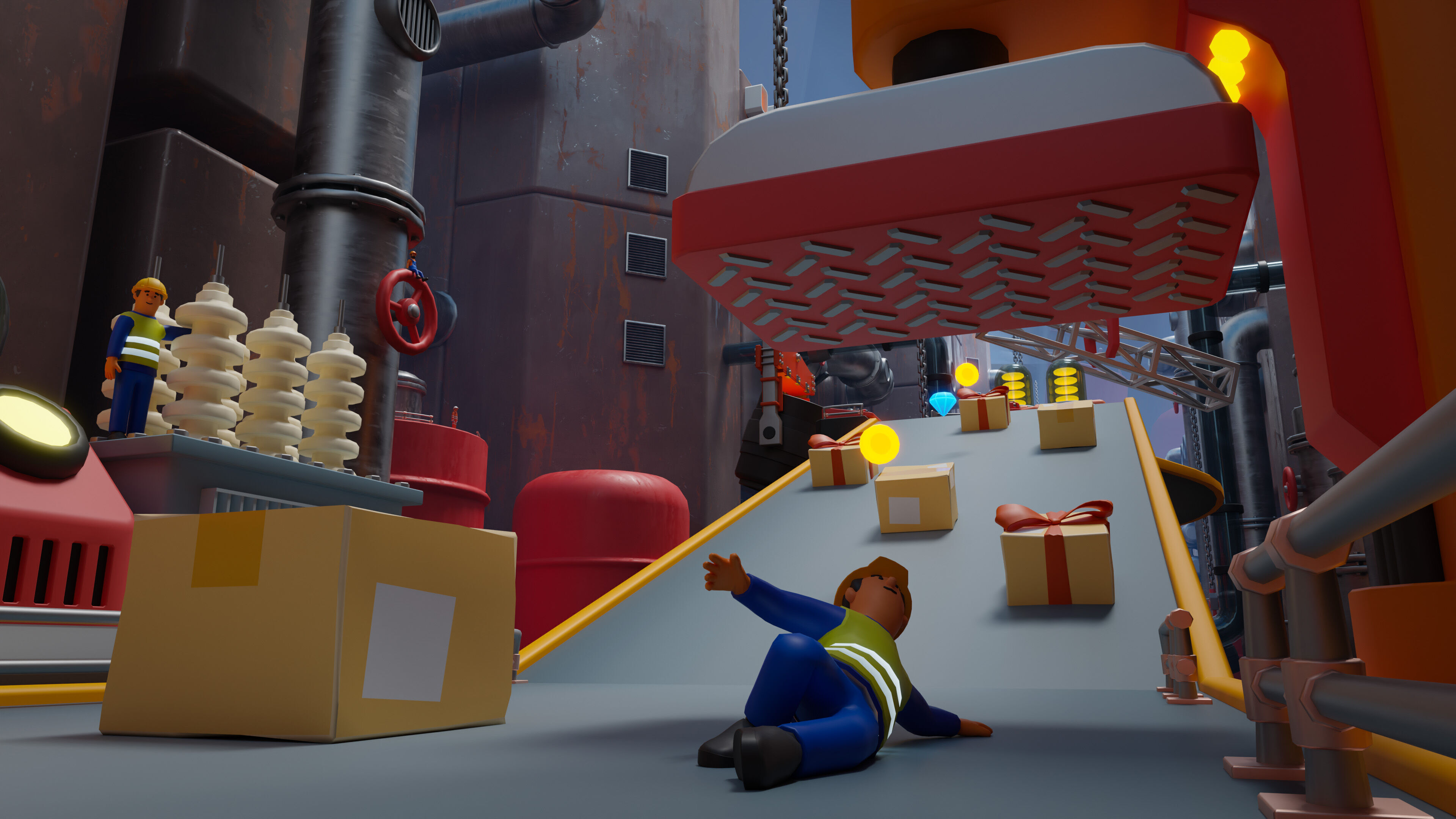 Platformer 15 Factory Low-poly 3D model_18