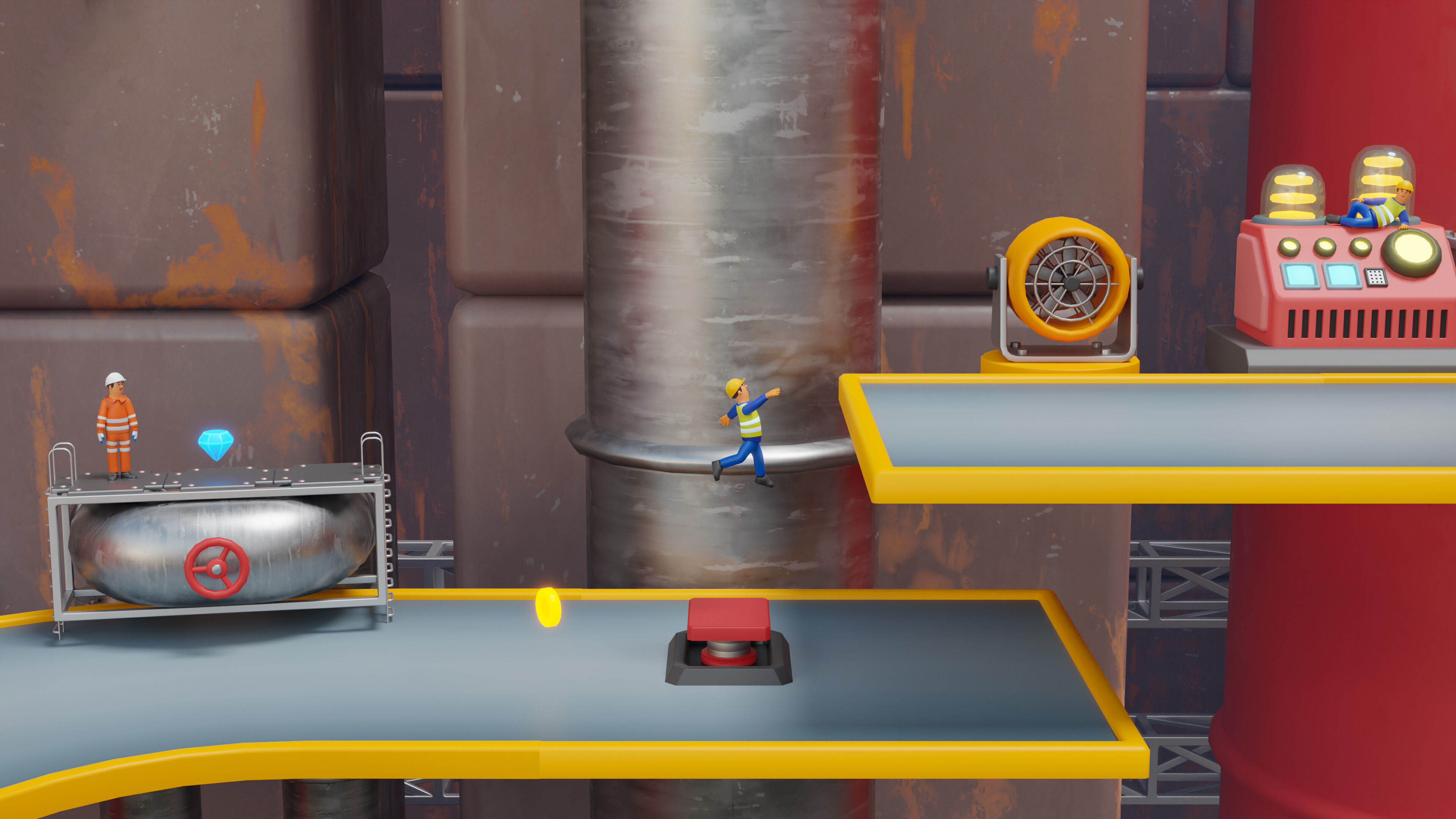 Platformer 15 Factory Low-poly 3D model_25