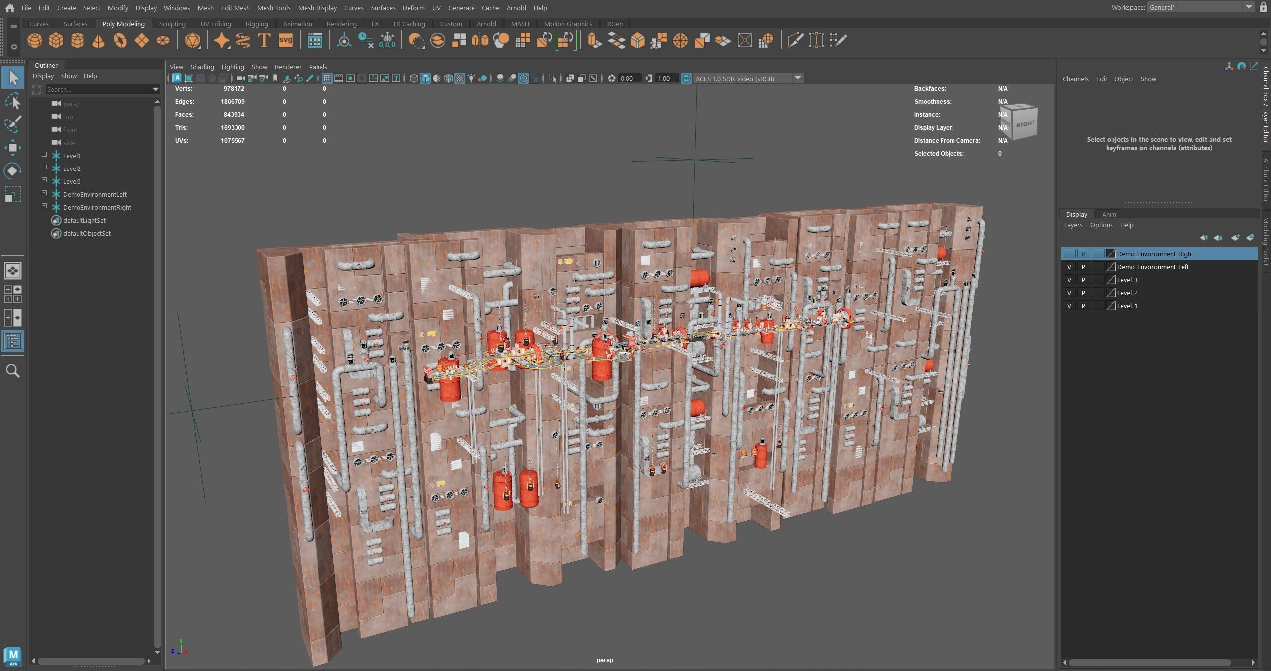 Platformer 15 Factory Low-poly 3D model_47