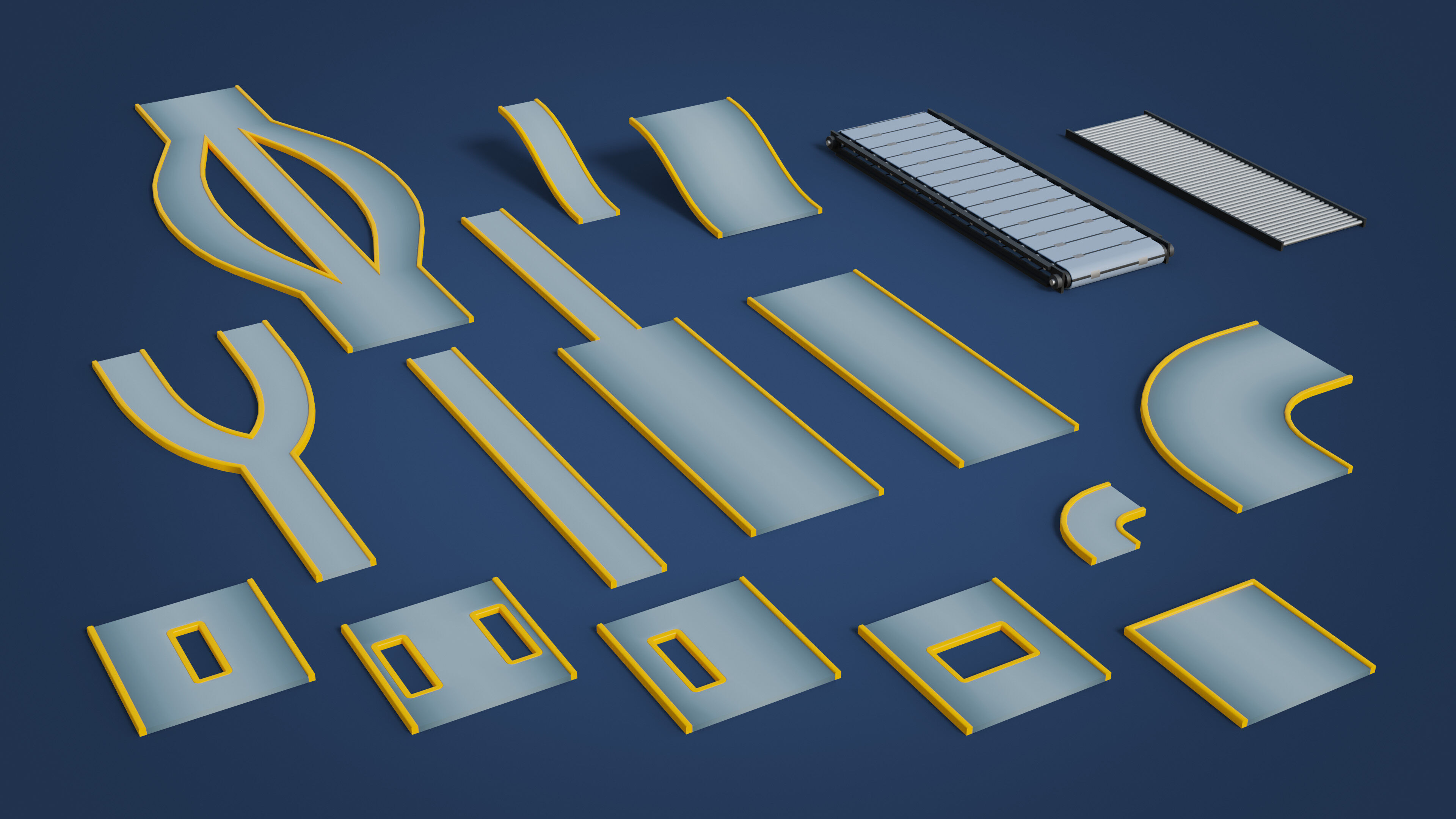 Platformer 15 Factory Low-poly 3D model_36