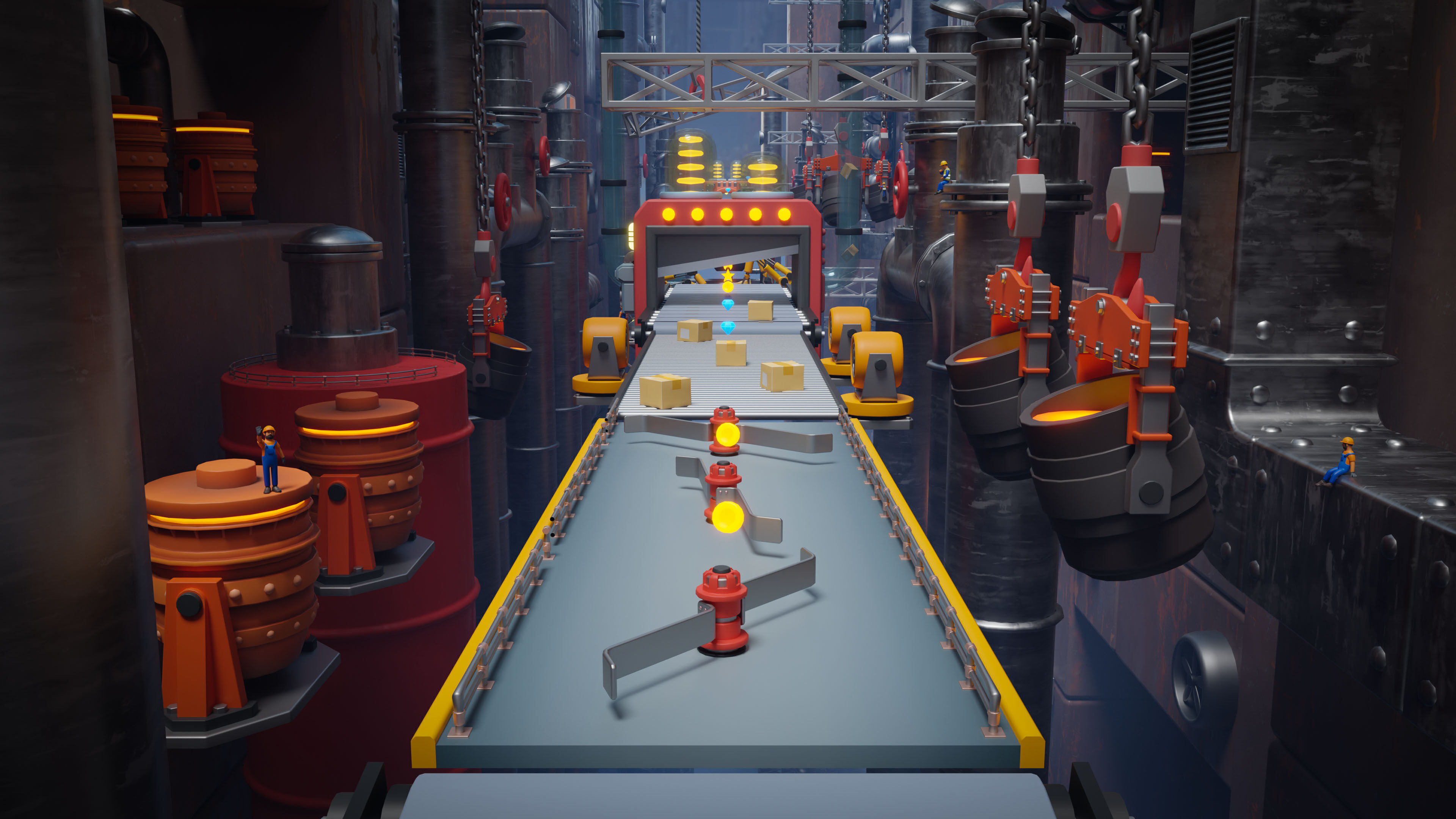 Platformer 15 Factory Low-poly 3D model_16