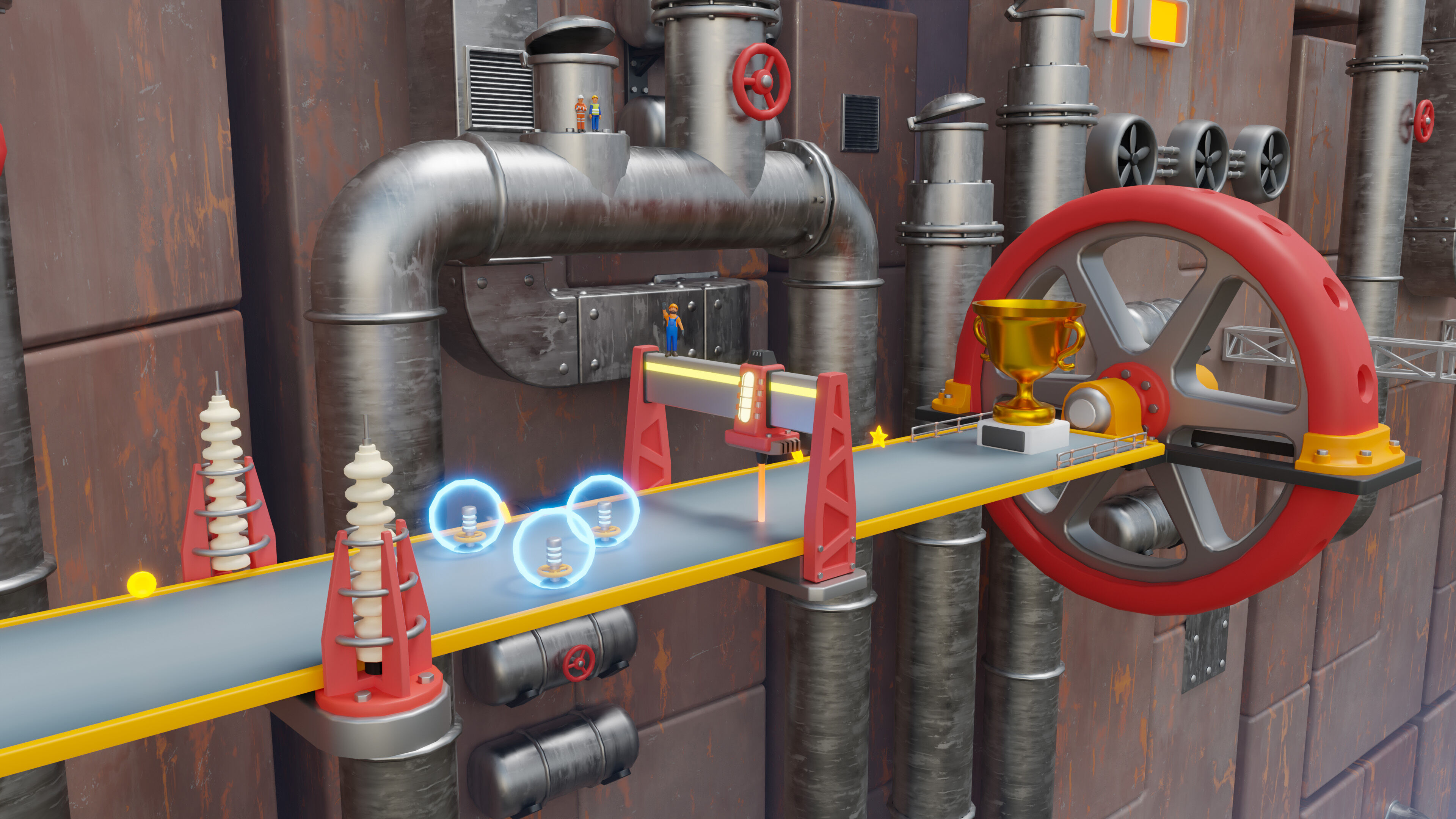 Platformer 15 Factory Low-poly 3D model_15