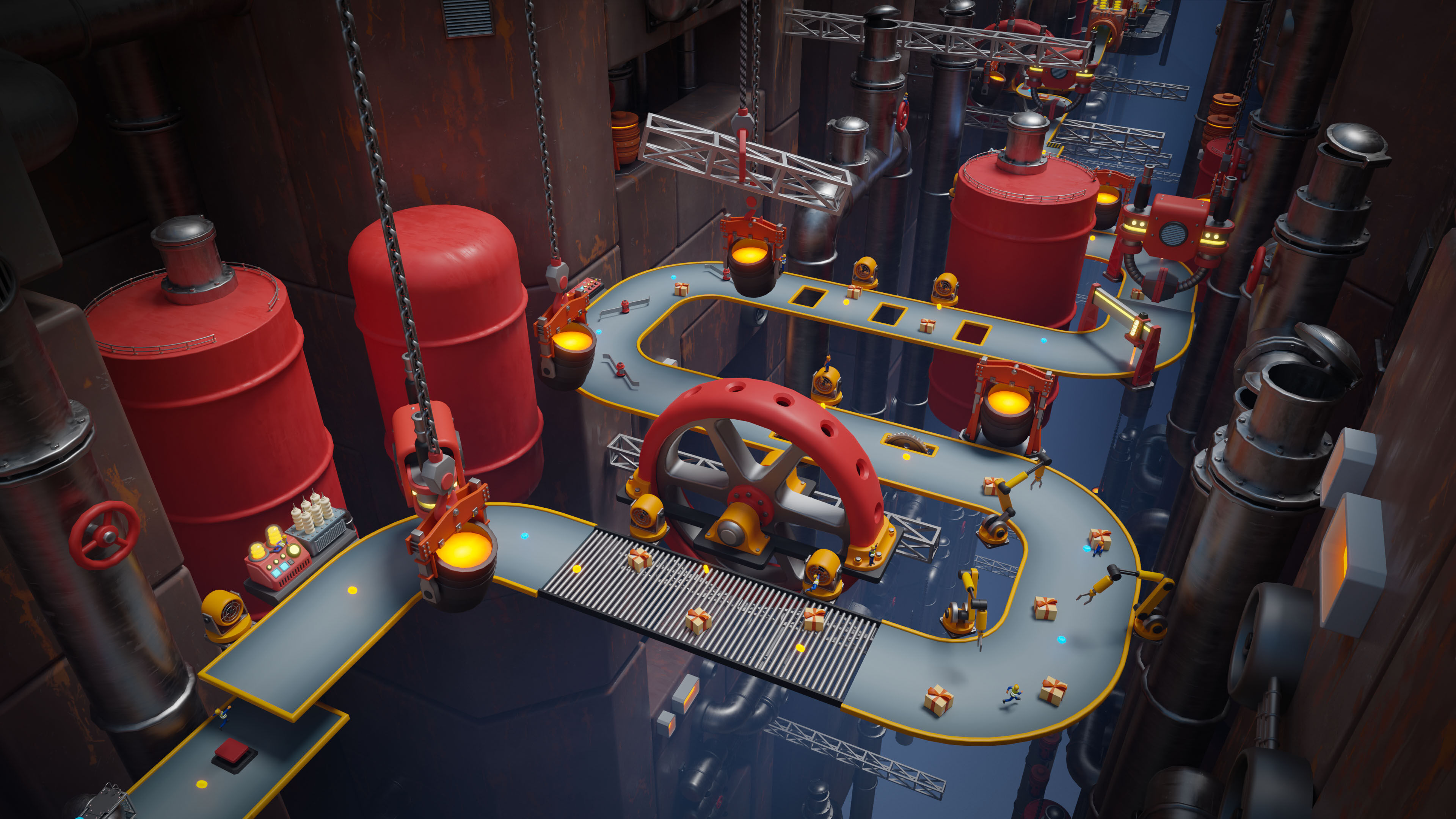 Platformer 15 Factory Low-poly 3D model_6