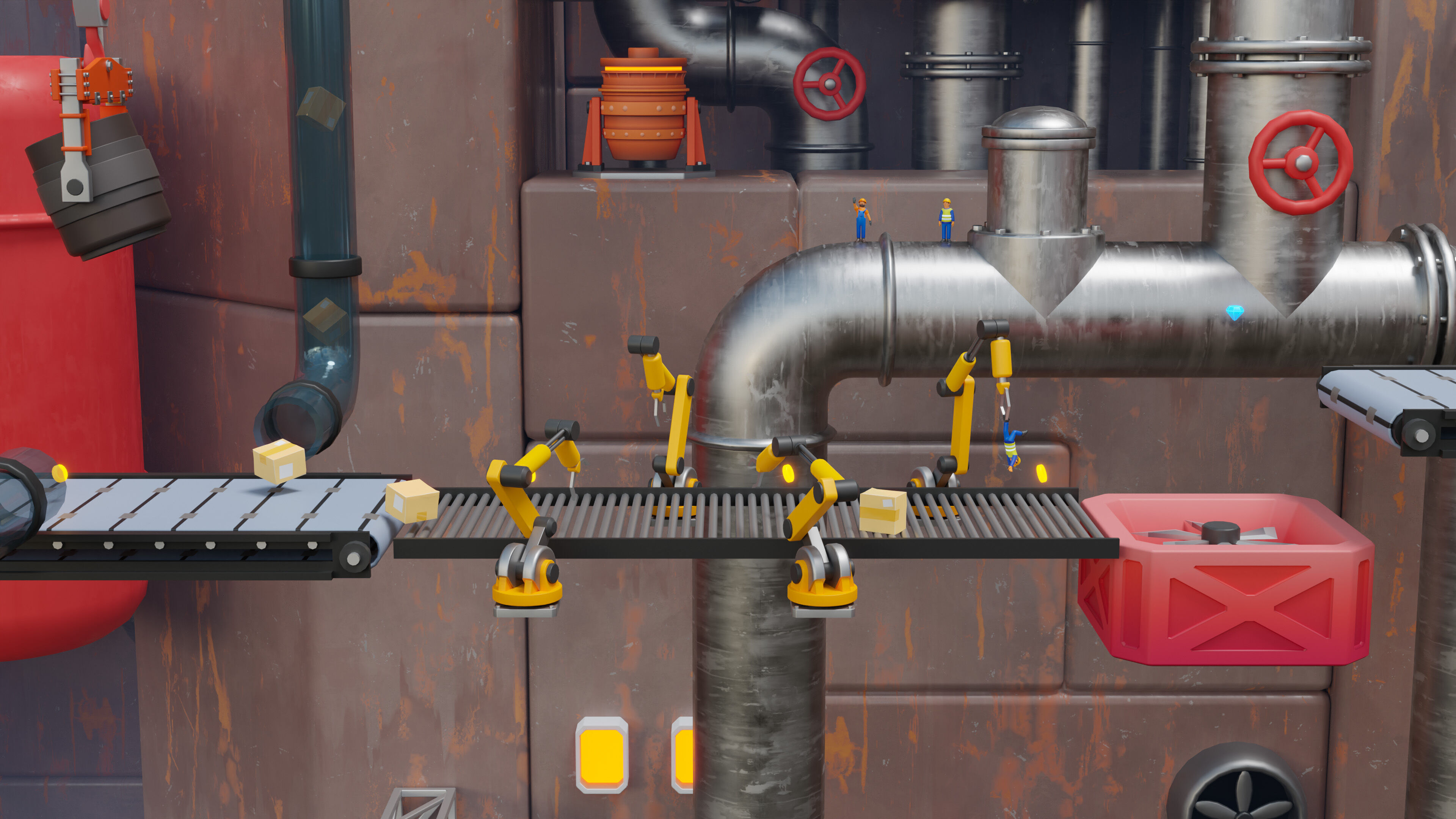 Platformer 15 Factory Low-poly 3D model_12