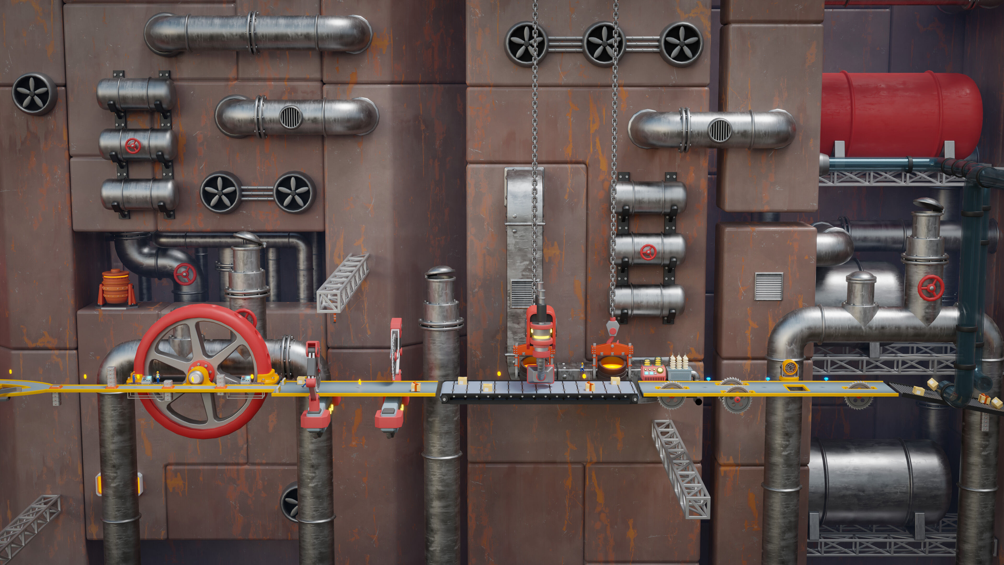 Platformer 15 Factory Low-poly 3D model_3