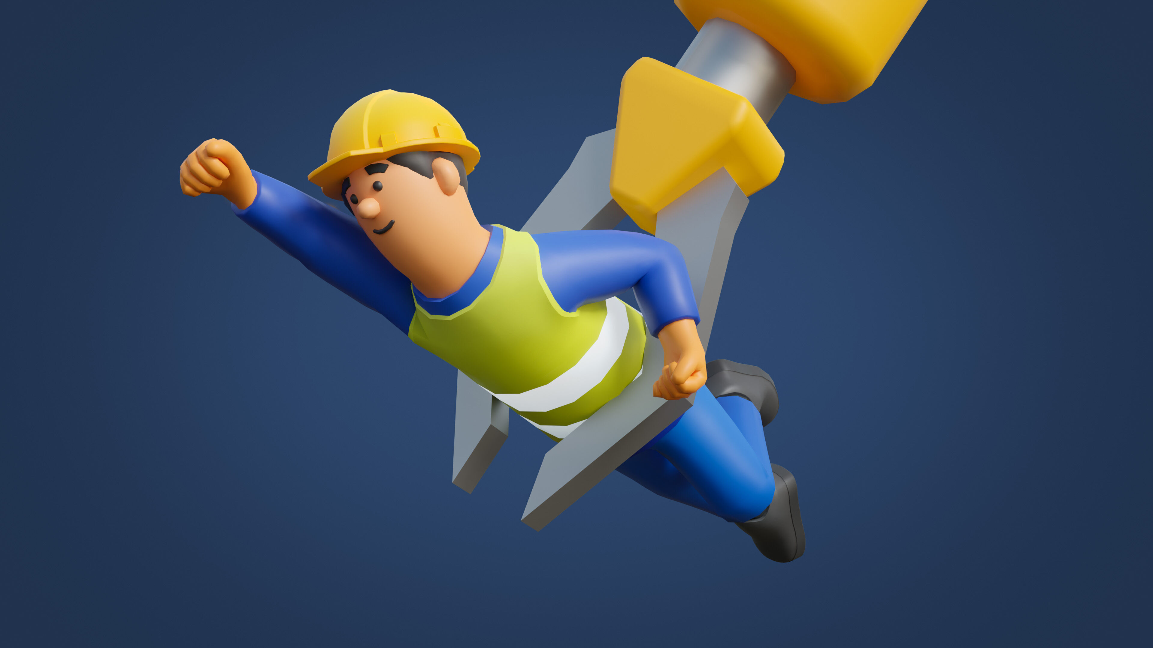 Platformer 15 Factory Low-poly 3D model_43