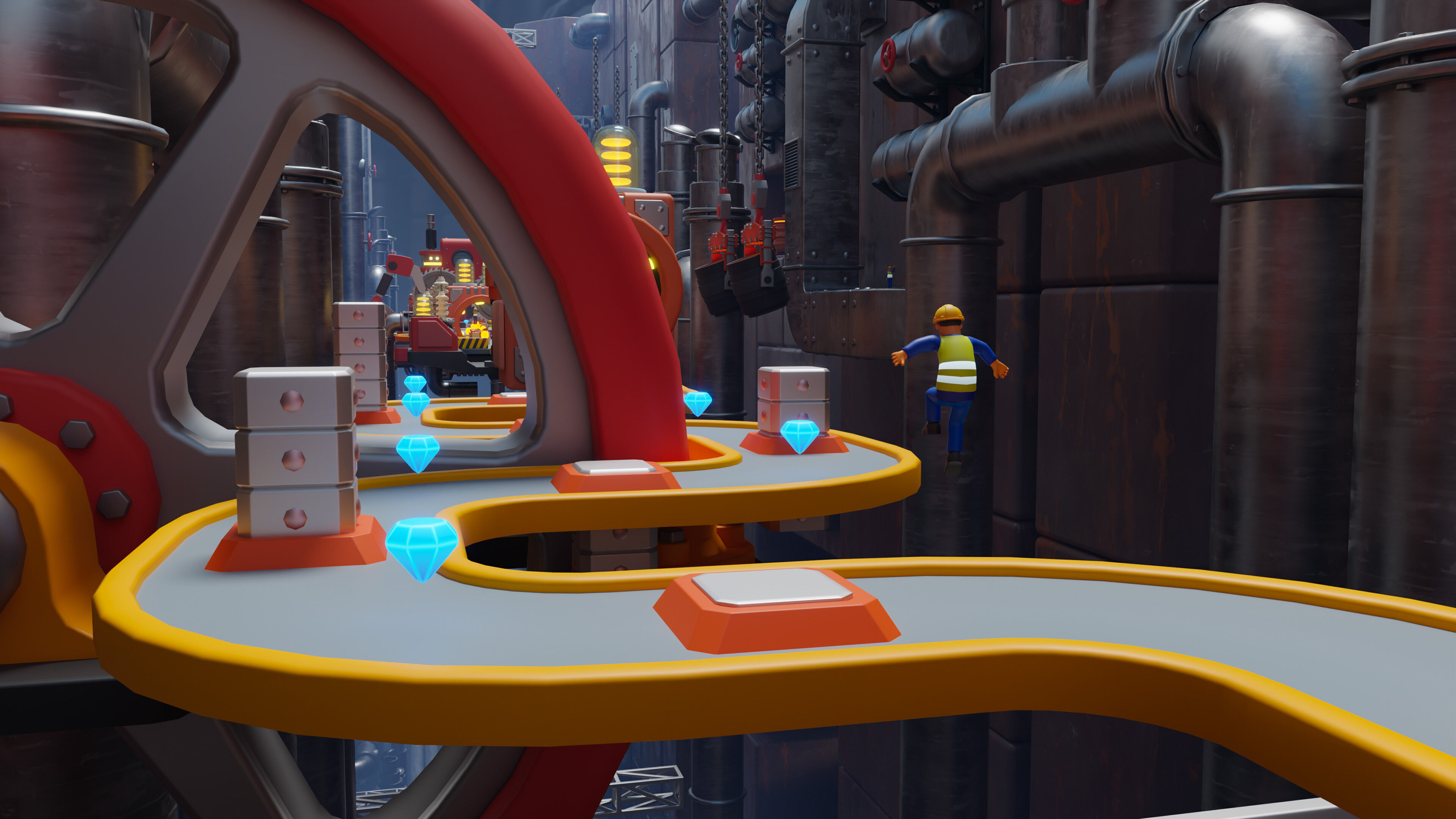 Platformer 15 Factory Low-poly 3D model_33