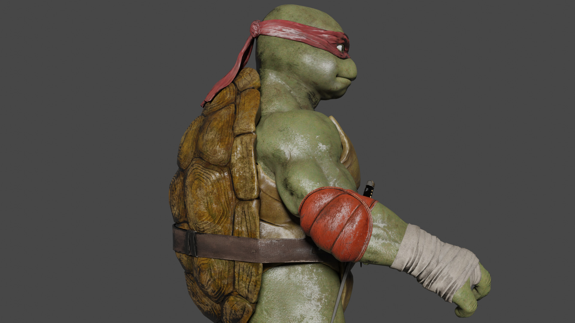 Raphael Low-poly 3D model_3