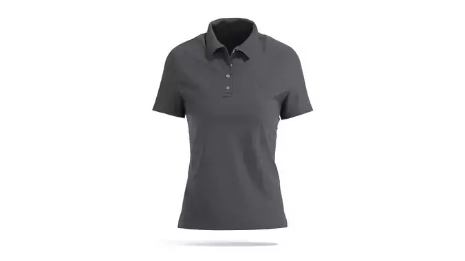 Black Womens Polo Shirt - sport female tshirt with collar