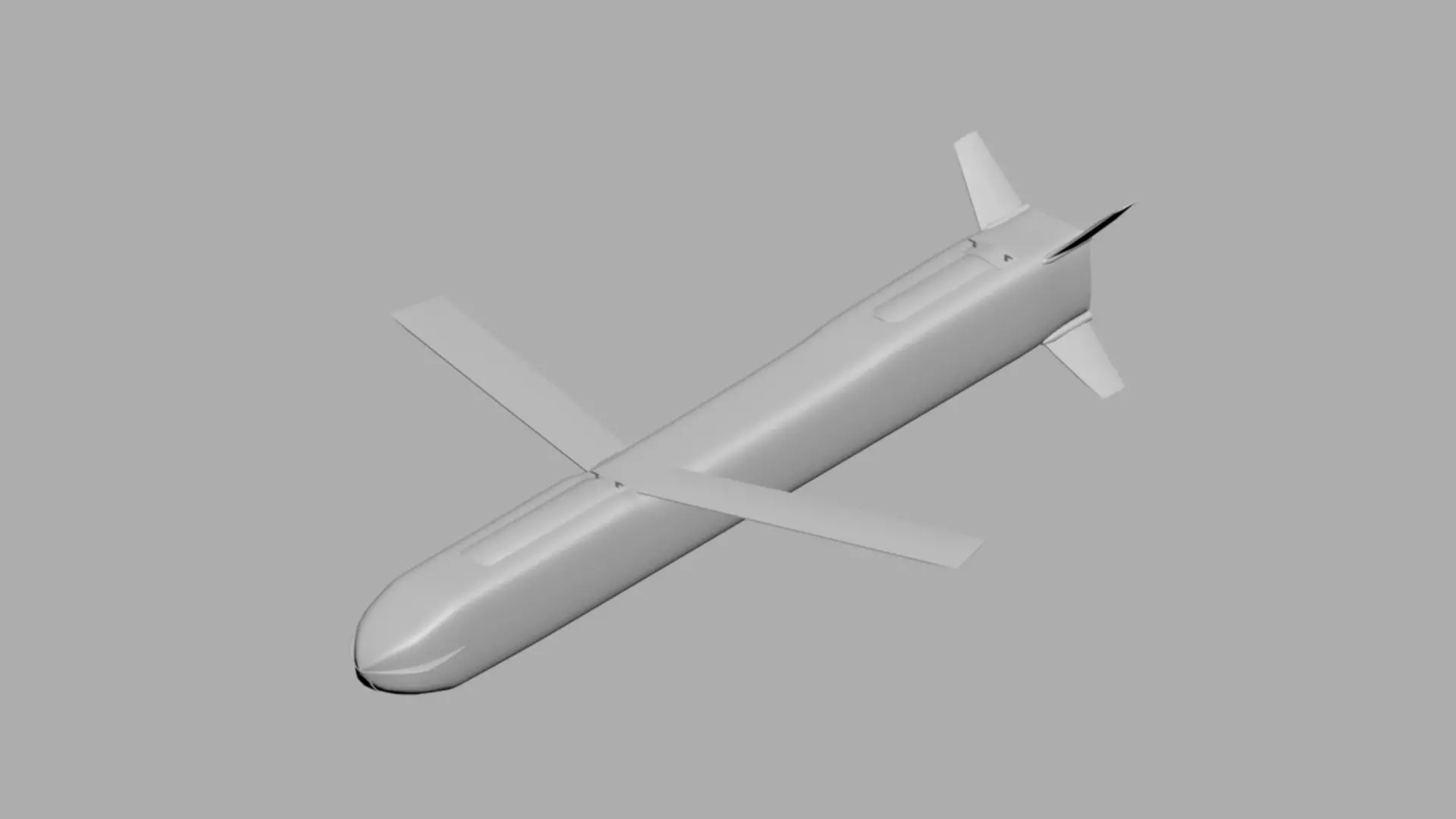 KH-52 MK2 Cruise Missile  Low-poly 3D model_0