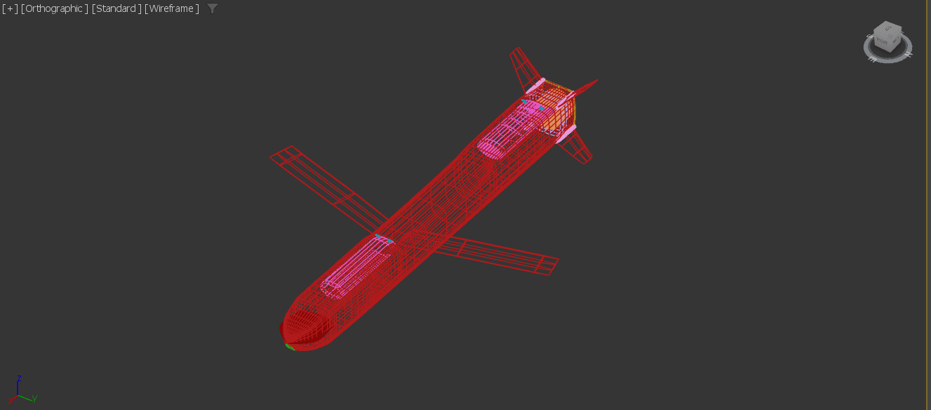 KH-52 MK2 Cruise Missile  Low-poly 3D model_3