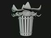 flowerpot Low-poly 3D model_1